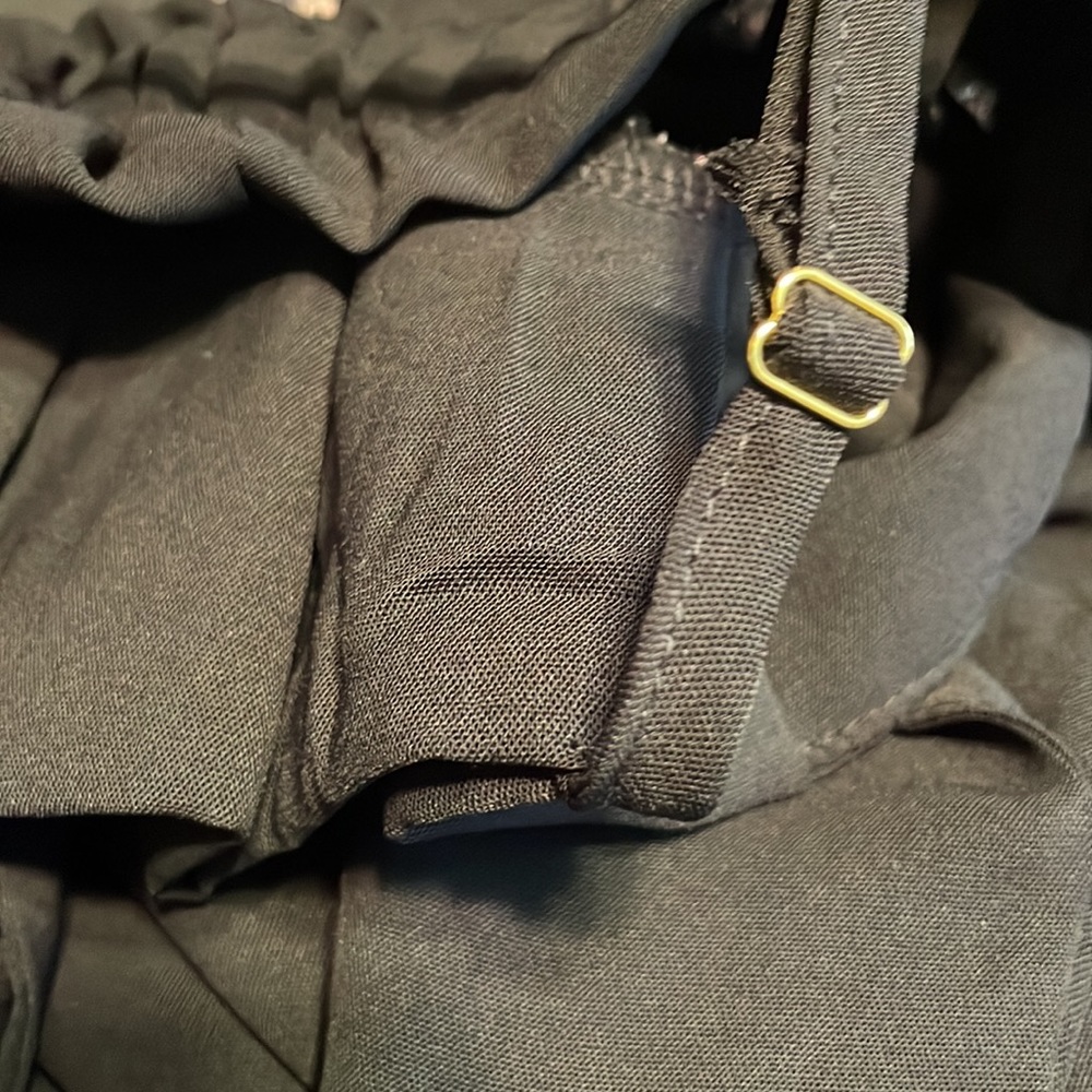 Shein Black Overall/ Pants With Shoulder Straps - Picture 4 of 9